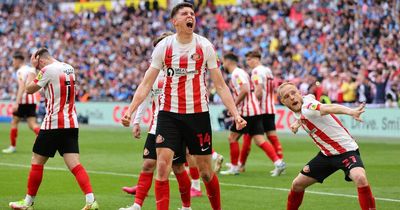 Sunderland supporters react as Black Cats beat Wycombe to win promotion to Championship