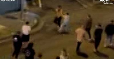 VIDEO: Man stabbed during ugly Newcastle brawl