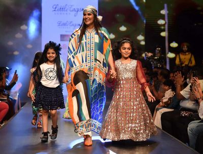 Neha Dhupia proves she's a hands-on Mom at DTFW