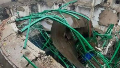 Steel dome of newly constructed Meghalaya Assembly collapses