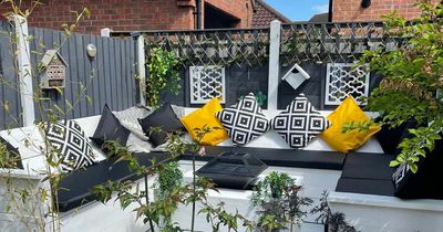 Couple completely transforms garden for £200 using bargains from B&M and Amazon