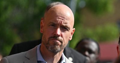 The moment Manchester United manager Erik ten Hag arrived at Crystal Palace