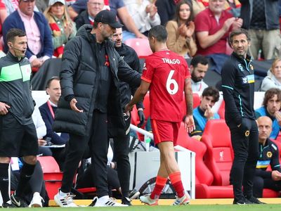 Thiago forced off for Liverpool to spark fears for Champions League final