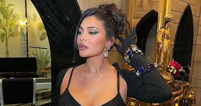 Kylie Jenner follows Kourtney Kardashian's lead with gothic wedding weekend attire