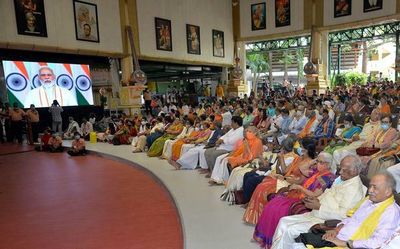 PM lauds Ganapathy Sacchidananda Swami’s social work