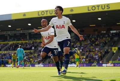 Son Heung-min scores twice as Tottenham seal Champions League spot with Norwich thrashing