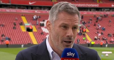 Jamie Carragher reacts as Liverpool pipped to Premier League title