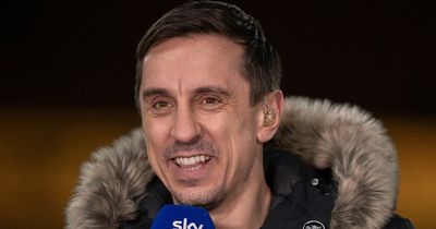 Gary Neville takes cheap shot at Jamie Carragher with commentary for Man City title winner