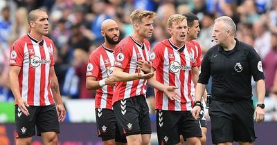 Referee Jon Moss ends Premier League career in controversy as Southampton goal request denied