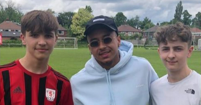 Jesse Lingard attends celebrity football match after Manchester United final day snub