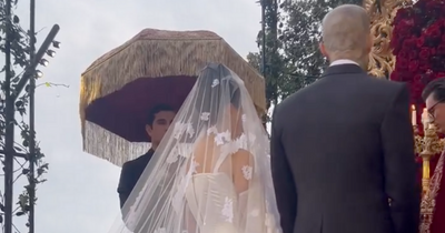 First look at Kourtney Kardashian and Travis Barker's lavish gothic wedding
