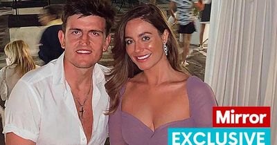 Pals of Harry Maguire's bride rigged huge Manchester United flags at Marbella villa