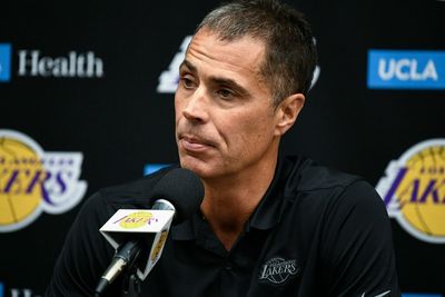 Lakers GM Rob Pelinka had meeting with Nets GM at NBA Combine