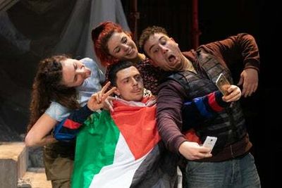 two Palestinians go dogging, Royal Court review: It’s a mess and a bore but it stays with you