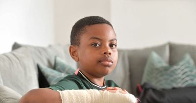 School closes as boy loses finger 'fleeing bullies' and police issue new statement