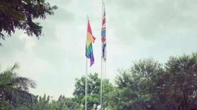 Indonesia summons Britain's envoy over rainbow flag flown outside embassy
