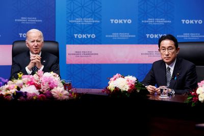 Biden launches economic framework aimed at countering China