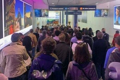 Travel chaos as customers face huge queues at Heathrow Airport