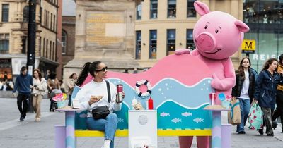 Introducing Newcastle's 'ultimate lunch bench' complete with phone chargers, fold-out tables and music
