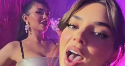 Kylie Jenner mocks sister Kendall's viral cucumber chopping in cheeky wedding video