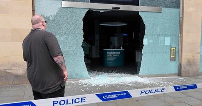 Edinburgh Barclays bank smashed open by thugs three days after Glasgow branch hit