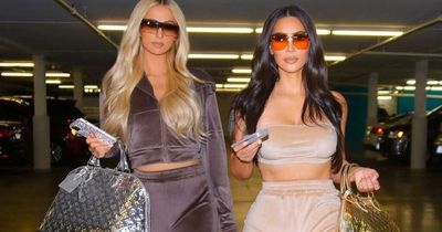 Kim Kardashian's velour SKIMS tracksuits are giving us serious Y2K vibes