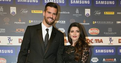 LFC Alisson Becker's wife gushes with pride as goalkeeper lands coveted prize