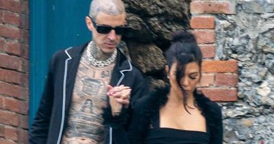 Kourtney Kardashian and Travis Barker seen for the first time since lavish Italian wedding