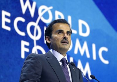 ‘Palestine an open wound’ says Qatar’s emir at Davos forum
