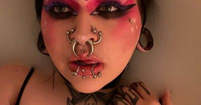 'Strangers are scared of my face but I'm proud to be a human pin cushion'