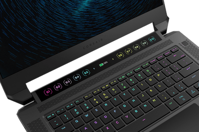 Corsair's first gaming laptop has touch bar-like macro buttons