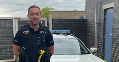 Courageous officer who detained murder suspect and tried to save victim's life rewarded