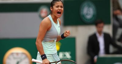 Emma Raducanu reaches French Open second round with thrilling comeback win