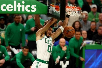 Tatum stars as Celtics rout Heat to square series