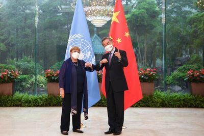 Wang meets top UN rights official as she opens Xinjiang trip