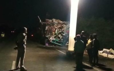 8 killed, 26 injured as bus hits truck in ‘death trap’ of Hubballi