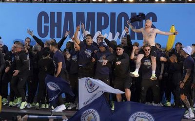 Manchester City celebrates Premier League title with parade on streets