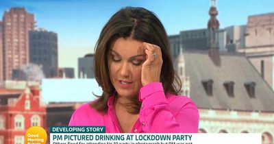 ITV Good Morning Britain's Susanna Reid takes shaky breath after reading out comment