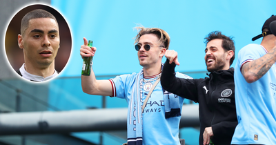 Jack Grealish aims cruel jibe at Newcastle's Miguel Almiron during Manchester City's title party