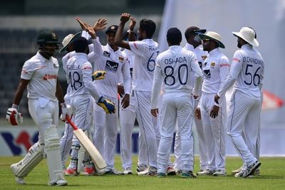 Sri Lanka 84-0 in reply after Rajitha torments Bangladesh