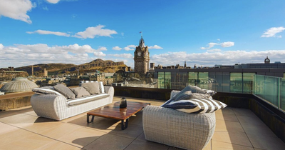 Conde Nast best Edinburgh hotels list features former bank with roof terrace