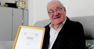 Lanarkshire man helps hundreds of people by donating 150 pints of blood over the years