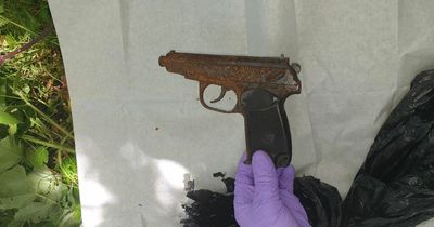 Live handgun found as shotguns, revolver and crossbow handed in to police