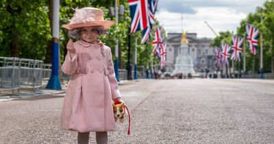 Adorable girl, 3, dresses up as The Queen to celebrate Platinum Jubilee