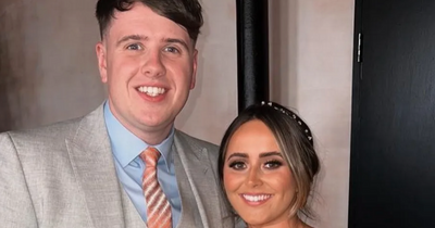 Gogglebox Scots Roisin and Joe look unrecognisable as they swap couch for swanky wedding