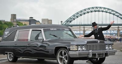 Hearse turns into 'Tombstone Taxi' offering free rides to people in Newcastle
