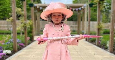 Adorable toddler, 3, delights care home residents with amazing Queen outfit for Jubilee
