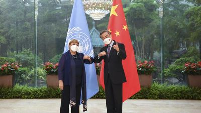 ‘Sabotage’ as UN rights head visits China