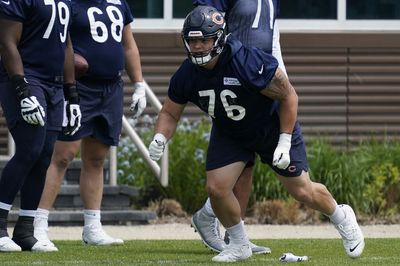 Bears’ Teven Jenkins staying put at right tackle for the time being