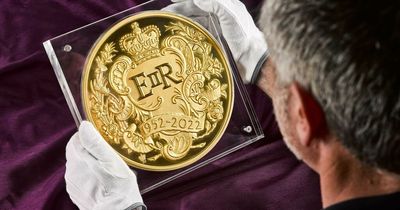 Huge Jubilee coin worth £15k is the biggest ever made by Royal Mint